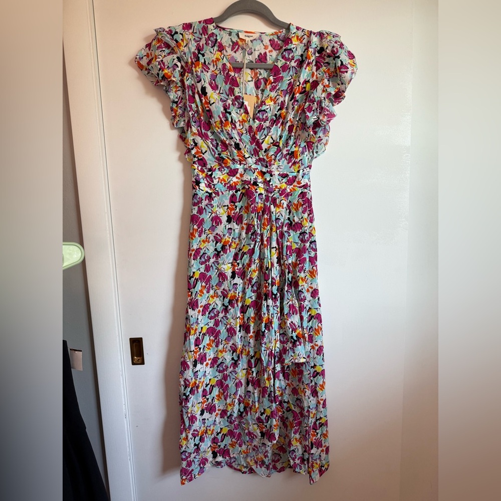 SUNCOO Vibrant Floral Maxi Dress